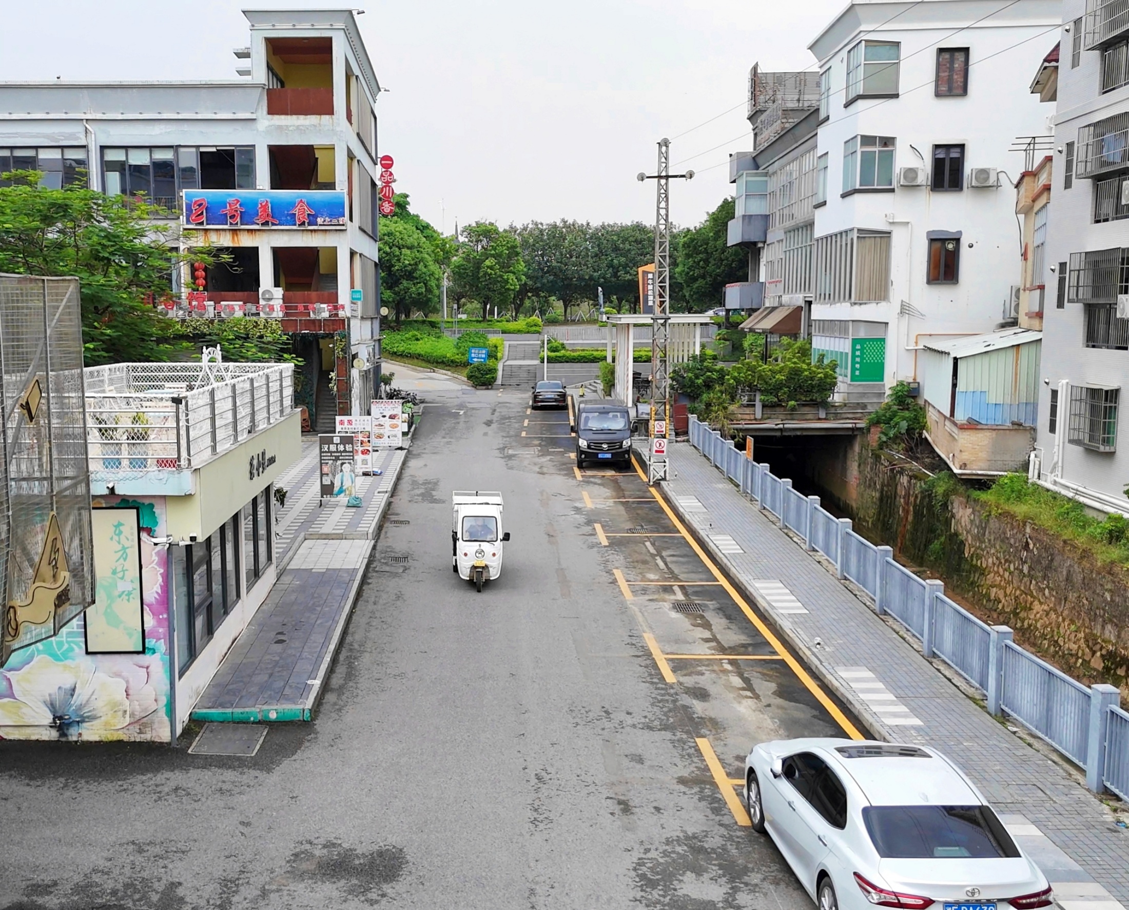 目前，元崗路163號(hào)至190號(hào)的道路已拓寬。受訪者供圖